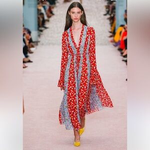 Carolina Herrera SS19 Runway Silk Floral Maxi Dress by Wes Gordon – Size 4